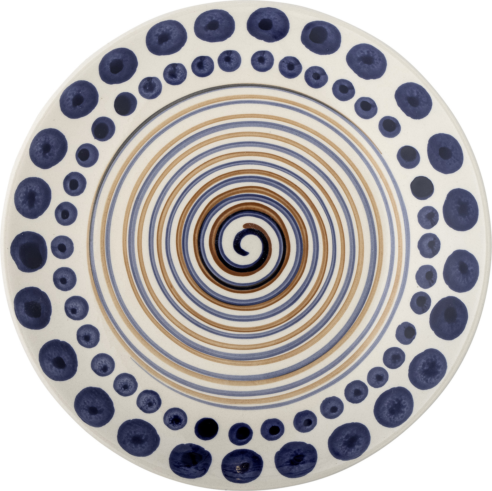 Shama Teller für Mittagsgerichte 27 cm blau-gold