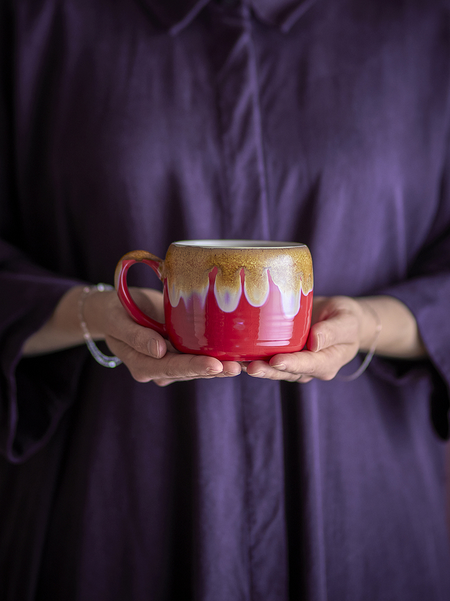 Sheen Skodelice, 400 ml, rumeno-modre, 4 kosi