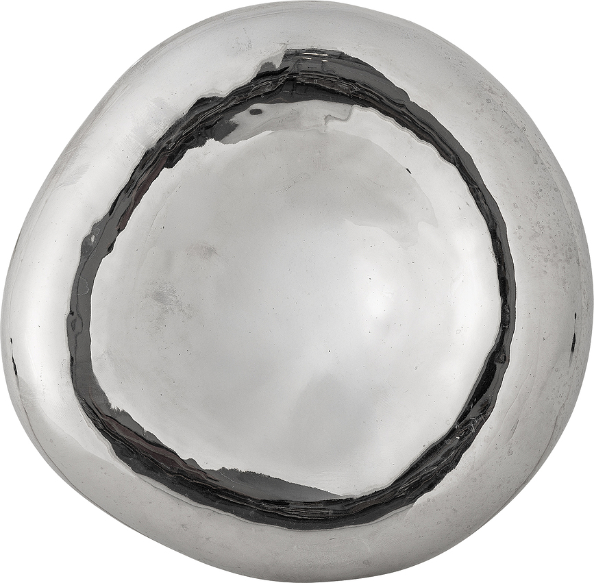 Shine Dekorativna posoda, 18 cm, srebrna