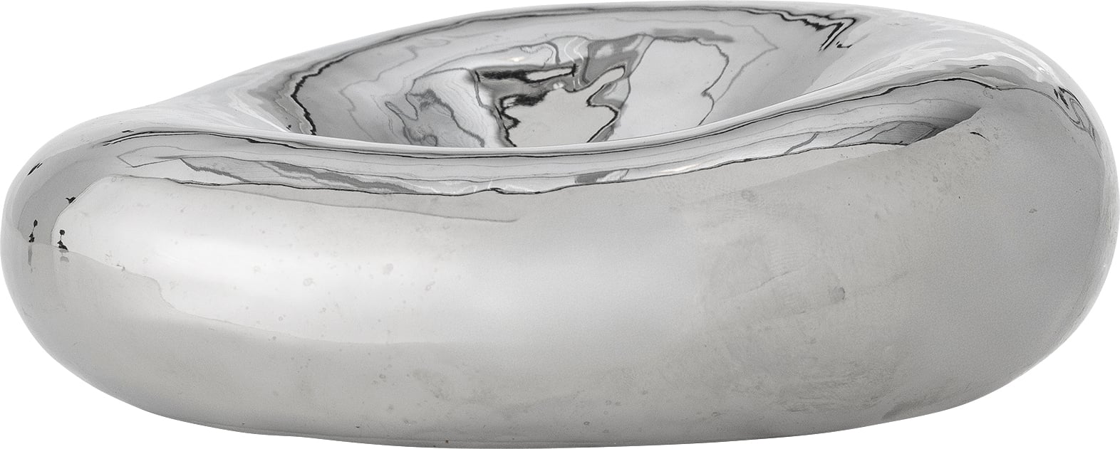 Shine Dekoschale 18 cm, silber