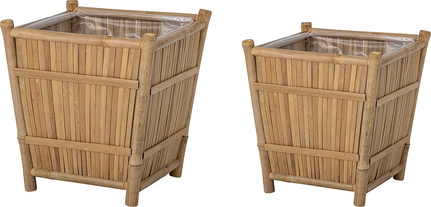 Sole Cvetlična stojala, bambusova, 2 kosa