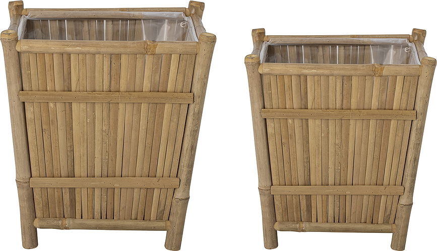 Soportes para plantas de bambú Sole, 2 unidades