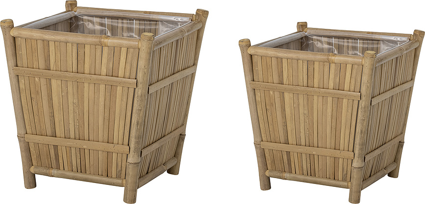 Soportes para plantas de bambú Sole, 2 unidades