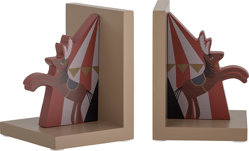 Sujetalibros Santos, diseño de caballos, Set de 2 piezas