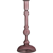 Świecznik na klasyczną świecę Ferah 26 cm szklany