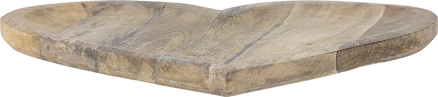 Tabla de Servir Lotuz de madera de mango, forma de corazón