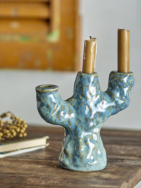 Tahoka Kerzenständer blau - Bloomingville 82060817