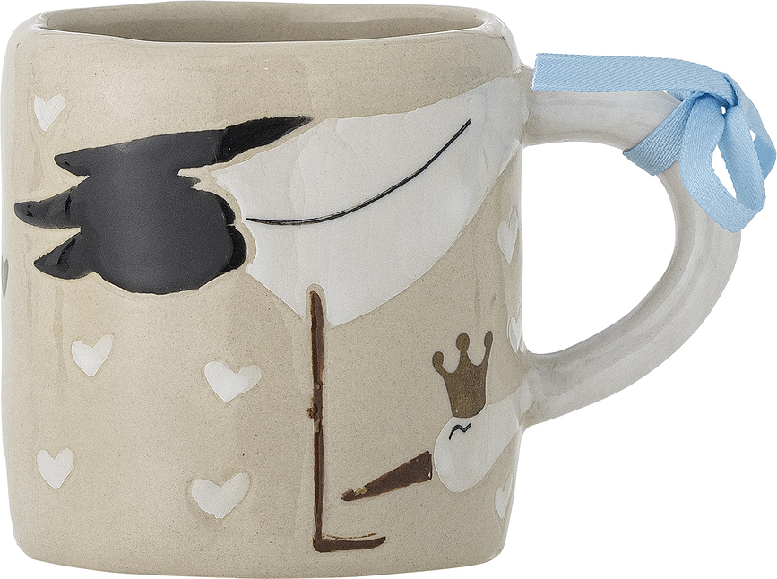 Taza Bambino, 225 ml, con cinta rosa y azul, presentación para regalo