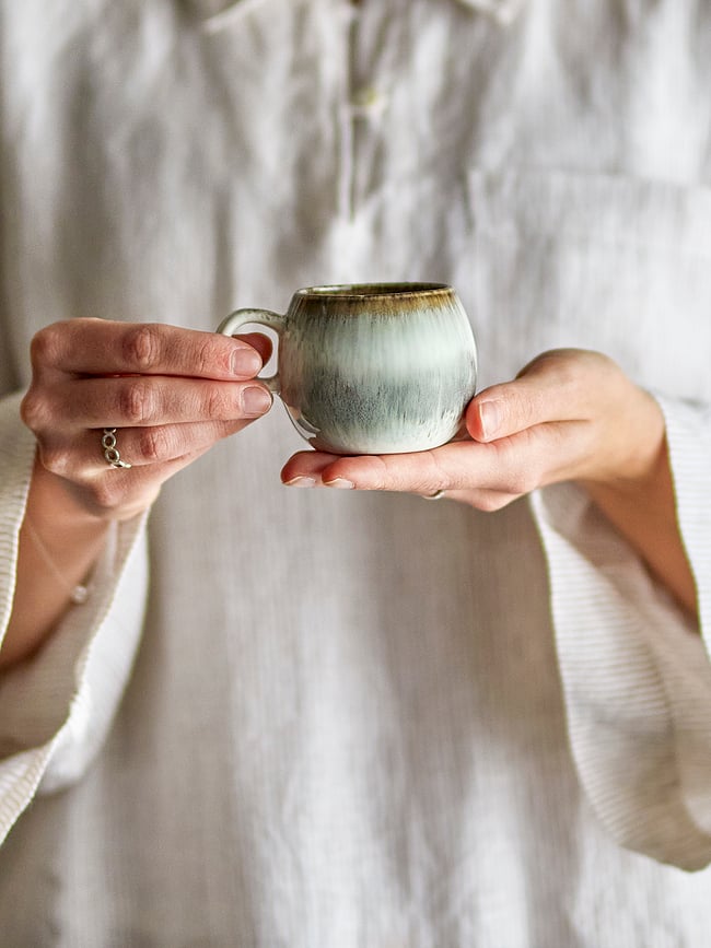 Taza de espresso Paula, 140 ml, gris