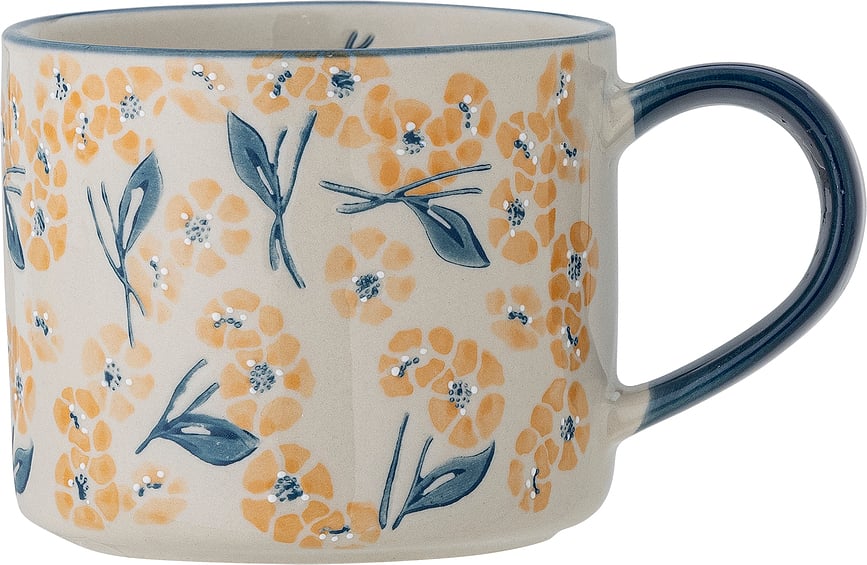 Taza Myah, 400 ml, naranja y azul