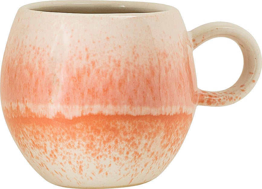 Taza Paula, crema y naranja