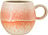 Taza Paula, crema y naranja