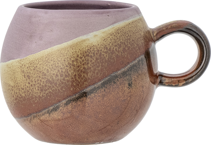 Taza Paula, marrón y violeta