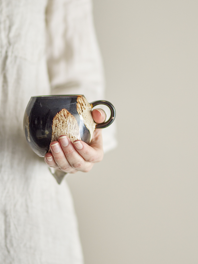 Taza Paula, marrón oscuro