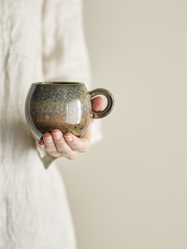 Taza Paula, marrón oscuro