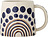 Taza Shama, 515 ml, azul y dorado