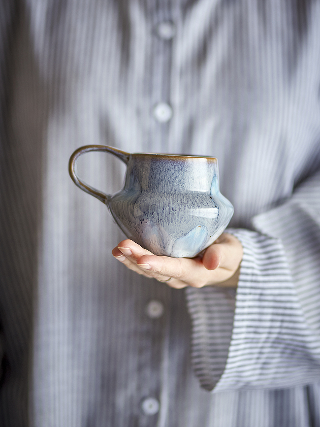 Tazas Bessie, 300 ml, azules, 4 unidades