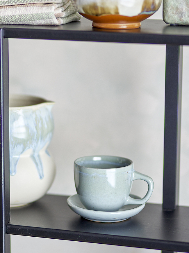 Tazas con Platillos Brenta, 185 ml, azules, 4 unidades