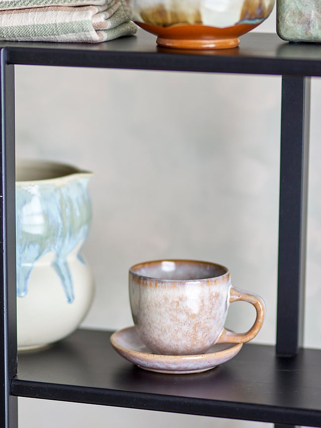 Tazas con Platillos Brenta, 185 ml, azules, 4 unidades