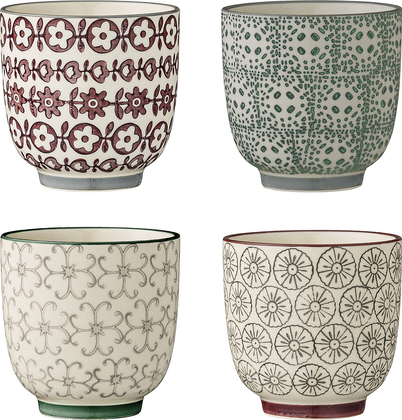 Tazas Karine, 180 ml, Pack de 4