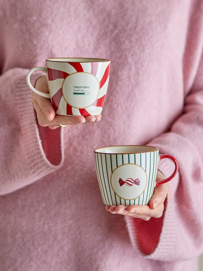 Tazas navideñas Yule, Pack de 2