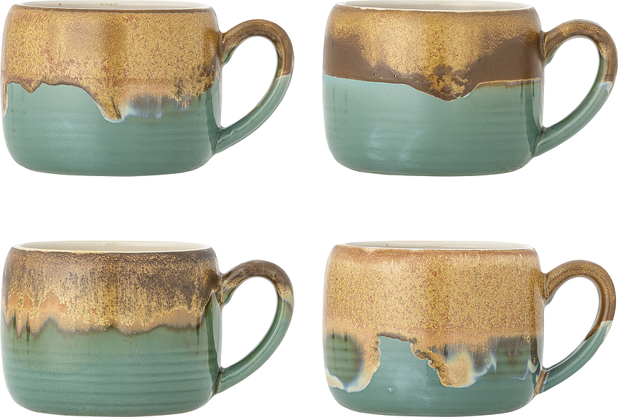 Tazas Sheen, 400 ml, amarillo-verde, Pack de 4