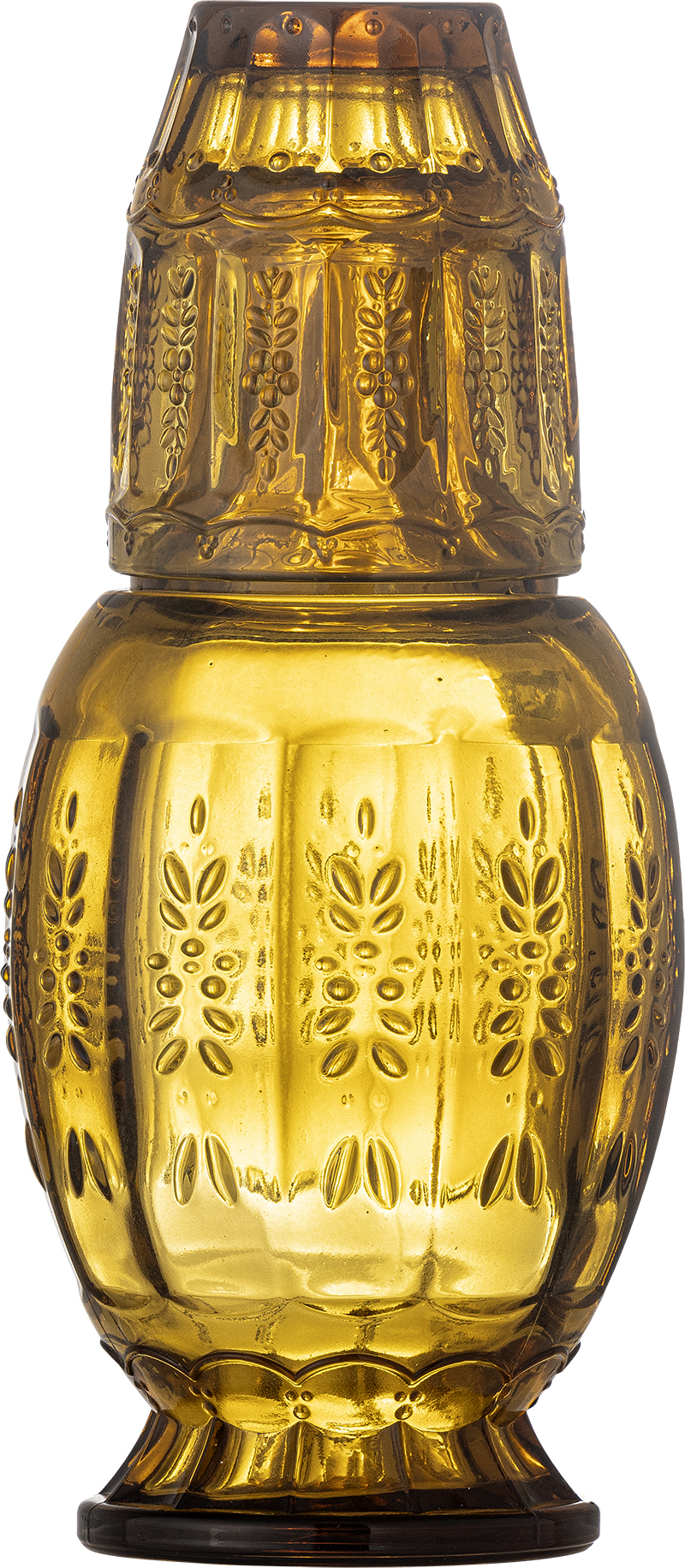 Theon Karaffe 1,1 l gelb mit Trinkglas 2 El.