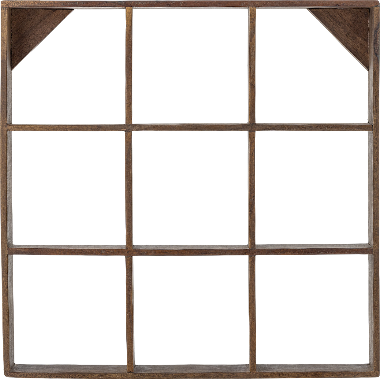 Tilo Wandregal 53 x 53 cm aus recyceltem Holz