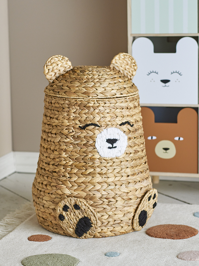 Timone Panier à Jouets, motif ourson