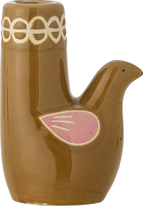 Trudy Κηροπήγιο για κλασικό κερί, 12,5 cm, καφέ