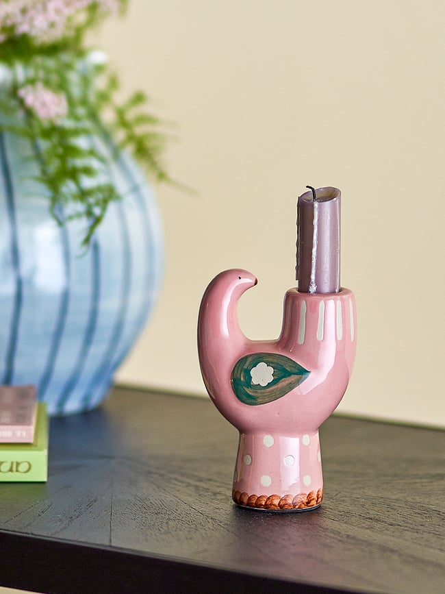 Trudy Svijećnjak za klasičnu svijeću rozi