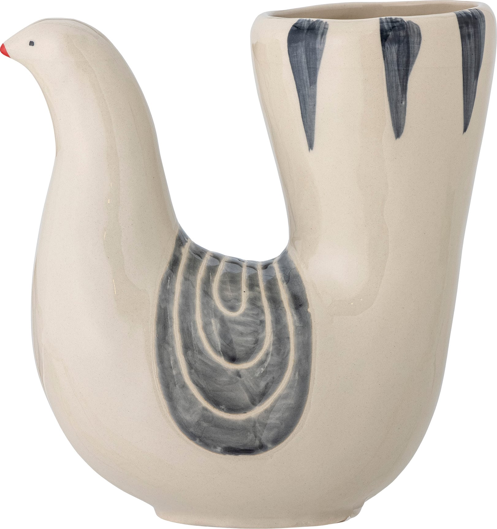 Trudy Vase cremeblau