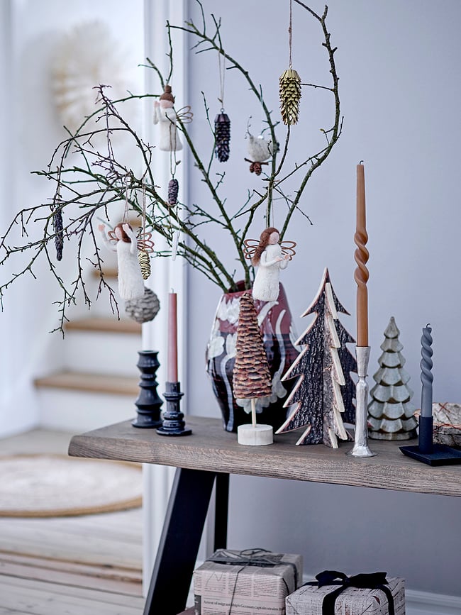 Twist Svijeće sive 4 kom.