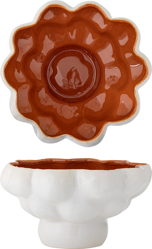 Valkyrie Coupe décorative, 15,5 cm, blanche et rouge