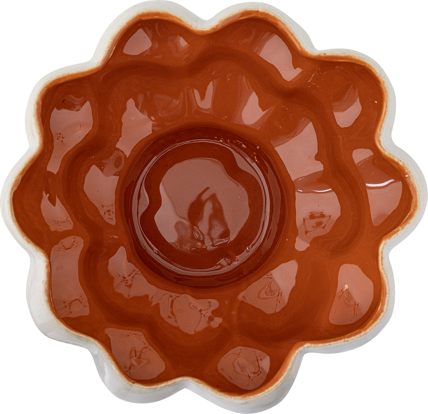 Valkyrie Dekorativna posoda, 15,5 cm, belo-rdeča