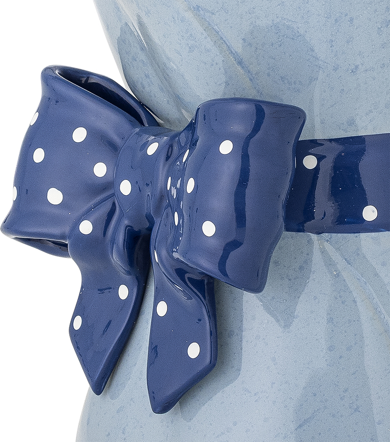Vase Belivia en grès 28,5 cm, bleu