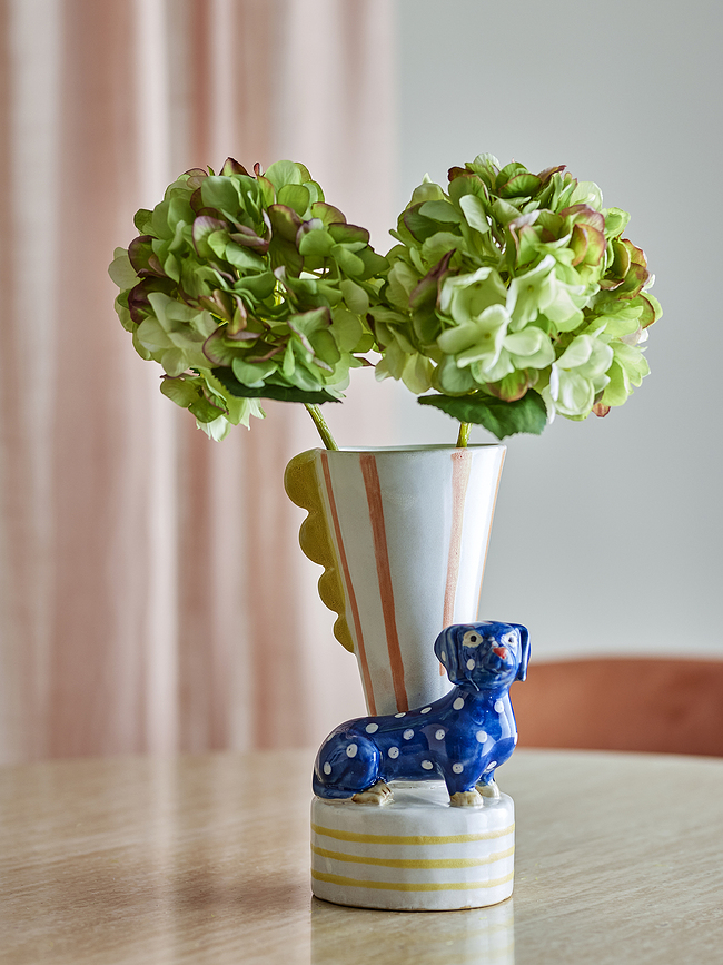 Vase en grès Dachsy teckel
