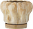 Vaso piccolo per fiori Hollis 20 cm beige con vassoio