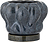 Vaso piccolo per fiori Hollis 20 cm celeste con vassoio