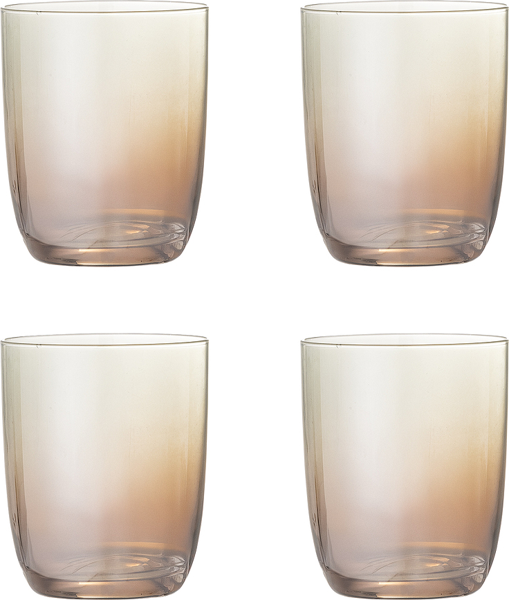 Vasos Aston, 375 ml, marrones, 4 unidades