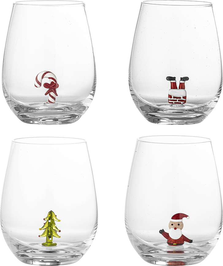 Vasos navideños Misa, 4 unidades