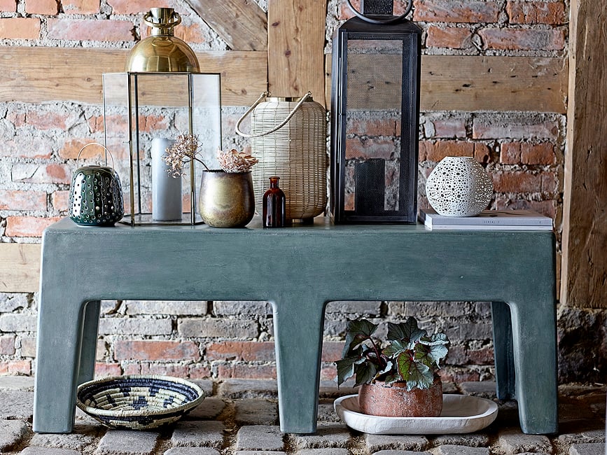 Vela Bloomingville, 10 cm, verde claro