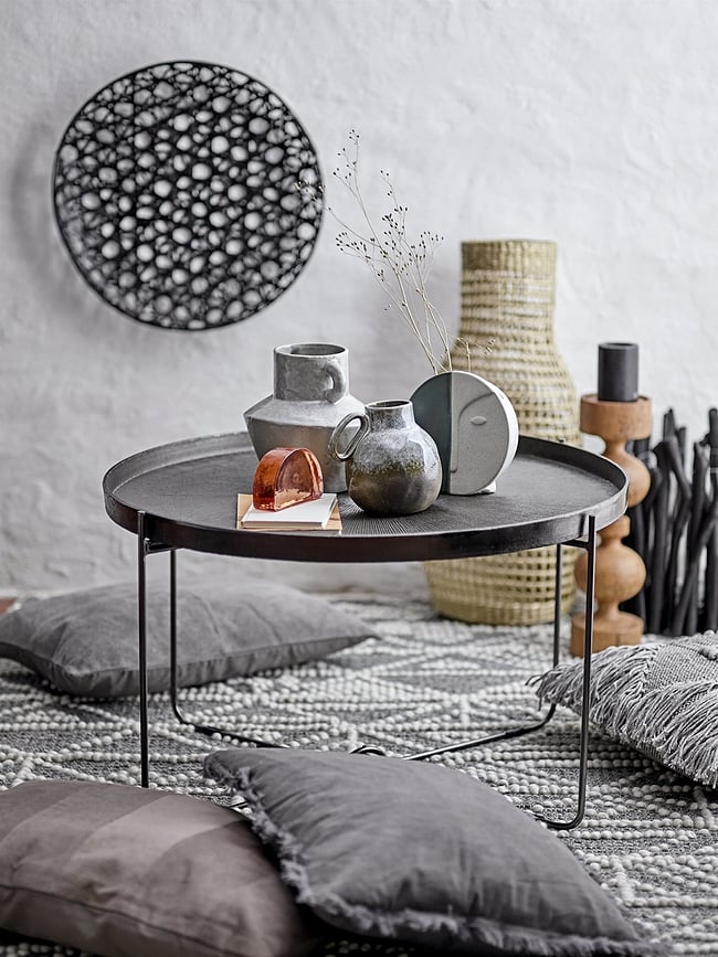 Vela Bloomingville, 15 cm, blanca