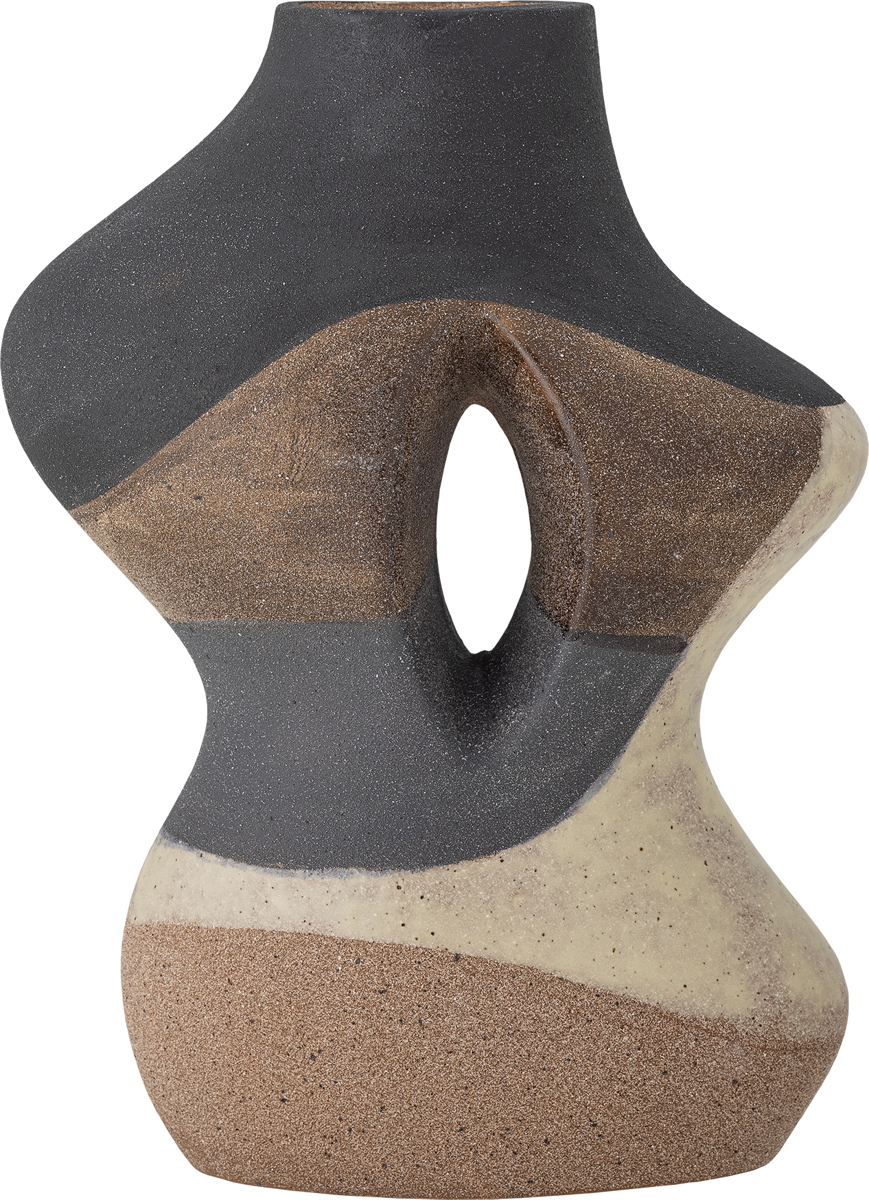 Vica Dekorative Vase 27 cm braun