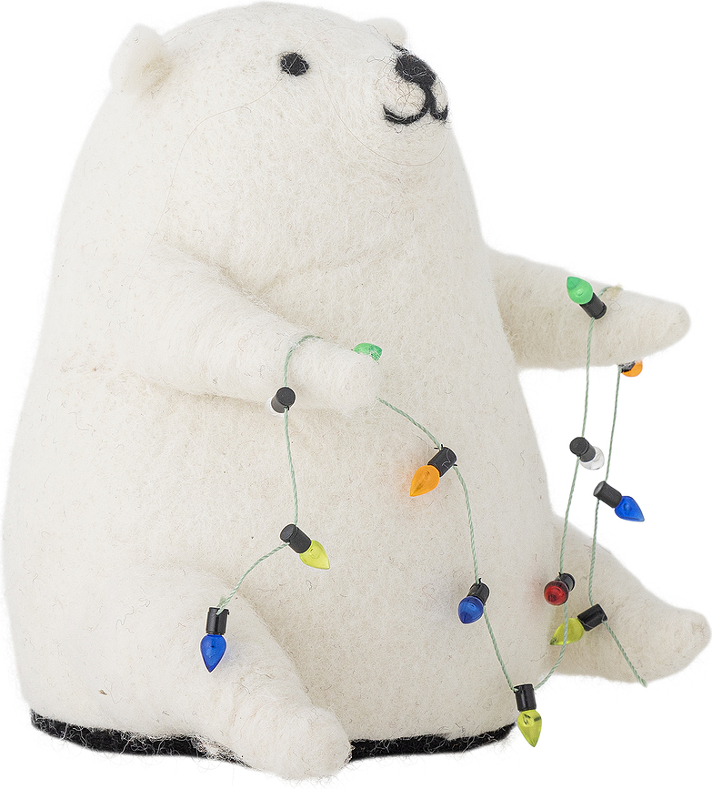 Wally Božična figura, polarni medved, svetleča
