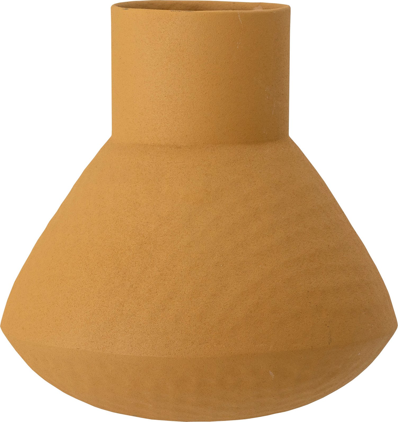 Wazon Isira 20,5 cm żółty metalowy