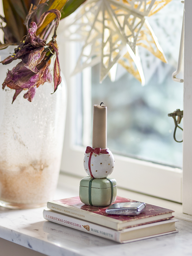 Wish Bougeoir pour bougie, 9 cm, de Noël