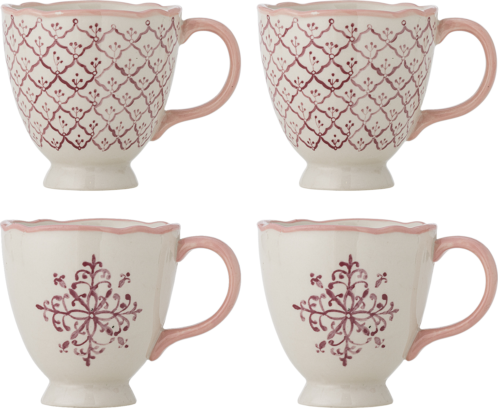 Wonderland Becher 525 ml, rosa, 4 St.