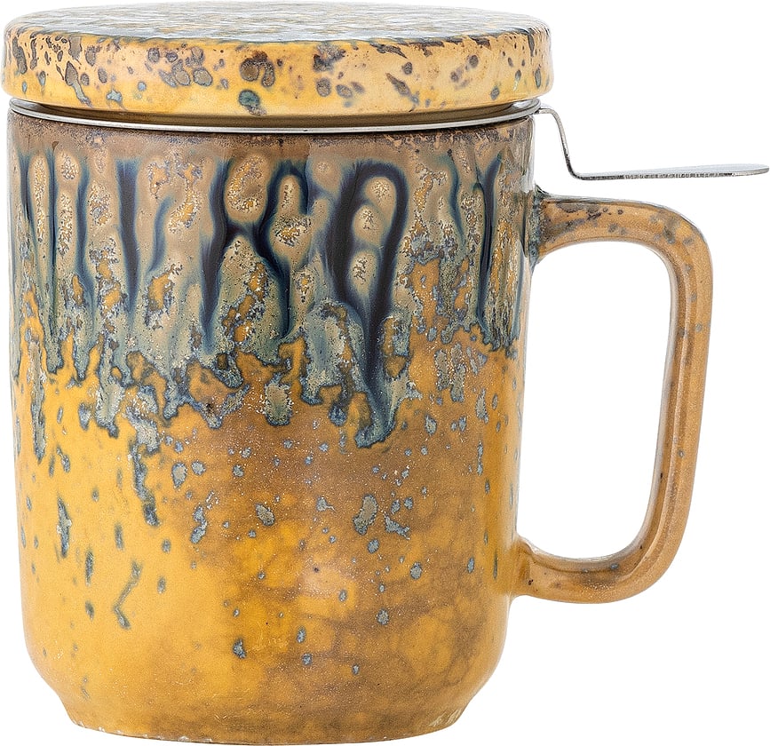 Yuma Šalica s infuzerom s poklopcem 250 ml žuta