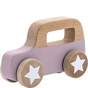 Zabawka samochód Bloomingville fioletowa drewniana